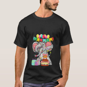 Afrikan Dabbing Zoo Animal Birthday Kids El T Shirt