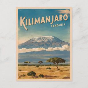 Afrikan Kilimanjaro Vintage resor Vykort
