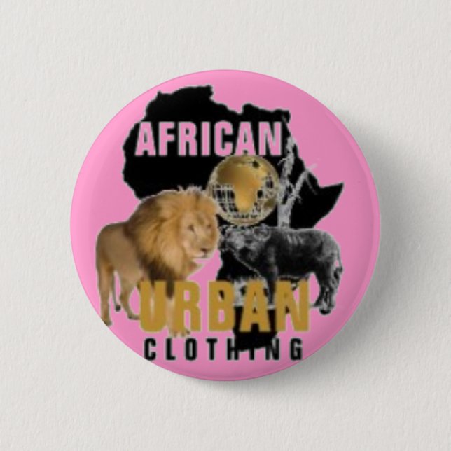 Afrikan klämmer fast knäppas knapp (Framsida)