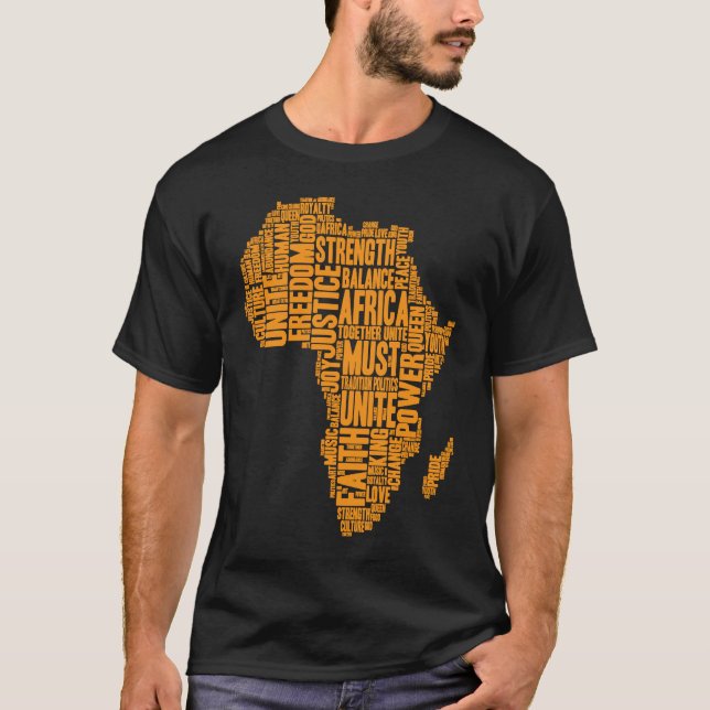 Afrikan måste förena t shirt (Framsida)