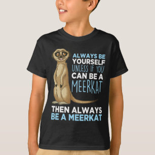 Afrikan Safari Fläkt Meerkat  (Small Animal Zoo  T Shirt