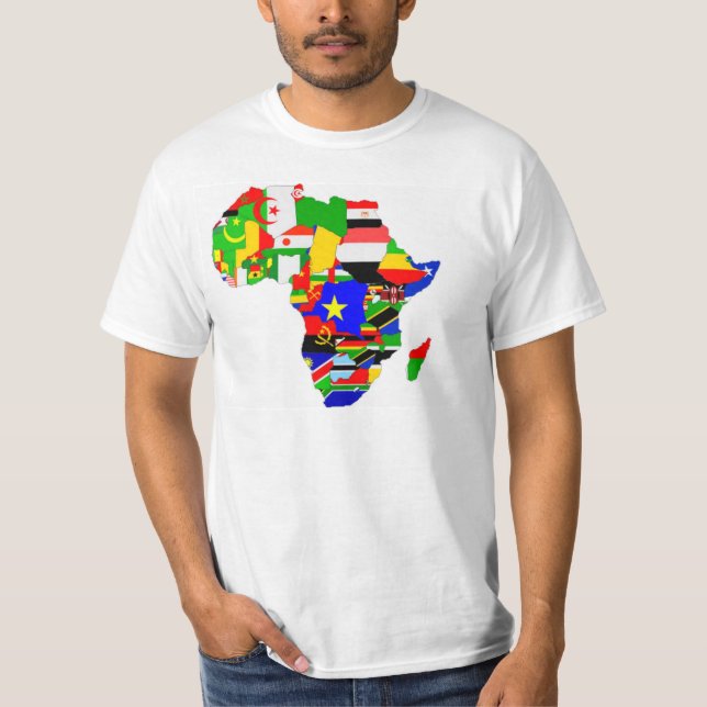 Afrikan sjunker tshirten t-shirt (Framsida)