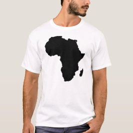 Afrikan skisserar bomullsmanar reser T-tröja Tee Shirt