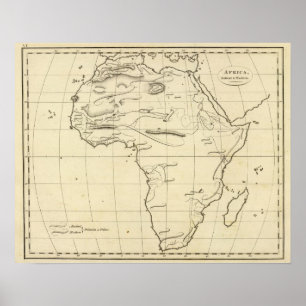 Afrikan skisserar poster