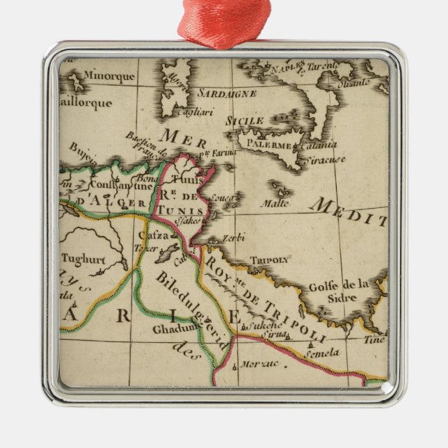 Afrikan skolar julgransprydnad metall (Framsidan)