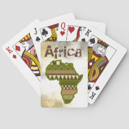 Afrikan som leker kort casinokort
