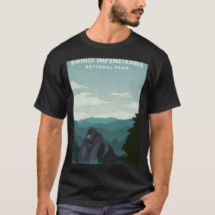 Afrikan Uganda Tr för Bwindi Impenetable National T Shirt