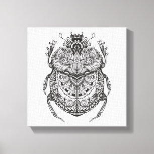 Afrikan utskjutande Zendoodle 6 Canvastryck