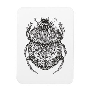 Afrikan utskjutande Zendoodle Magnet