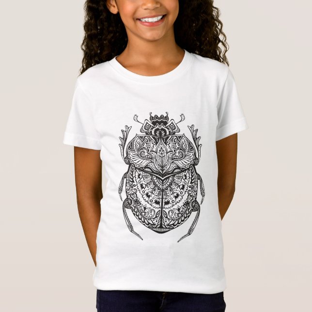 Afrikan utskjutande Zendoodle Tee (Framsida)