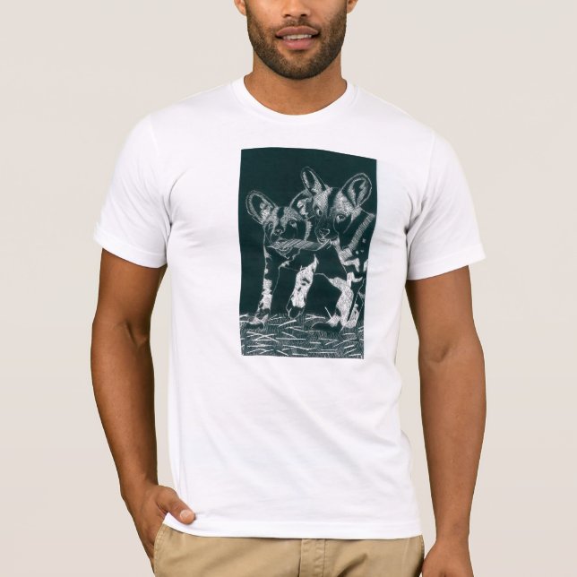 Afrikan-Vild hundar T-shirt (Framsida)