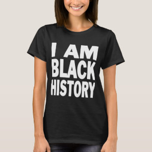 Afrikanamerikanskt arv Månad Afro Jag är svart H T Shirt
