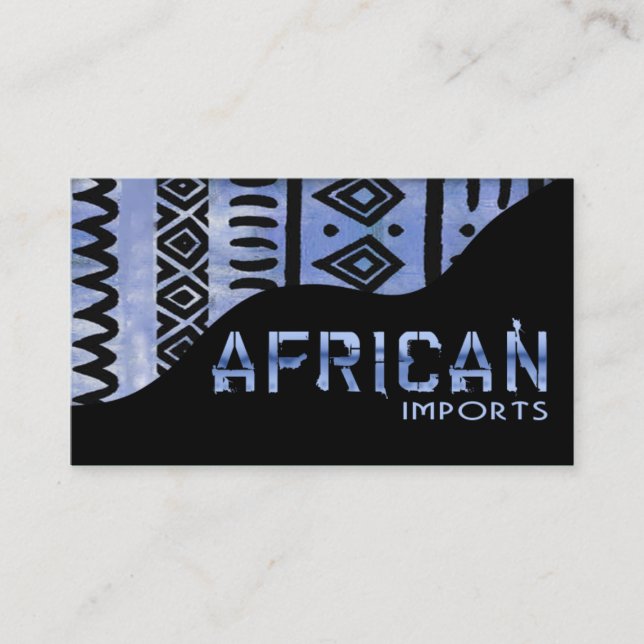 Afrikanen importerar II - Afrocentric den Visitkort (Framsida)