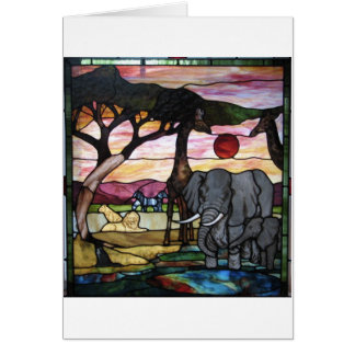 Afrikanen landskap hälsningskort