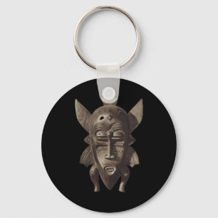 Afrikanen maskerar Keychain Nyckelring