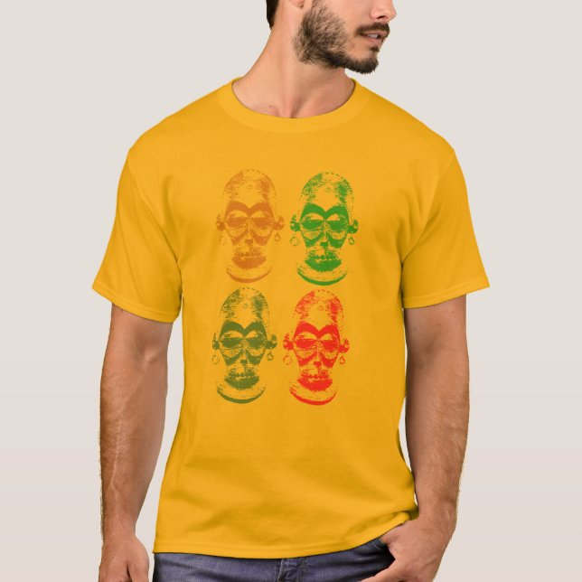 Afrikanen maskerar t shirt (Framsida)