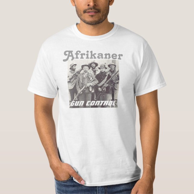 Afrikanervapenkontroll Tee Shirt (Framsida)