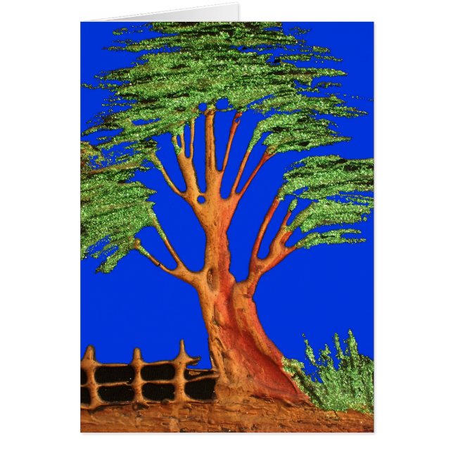 Afrikans Acacia Beauty: Serengeti Serenity. Hälsningskort (Framsidan)