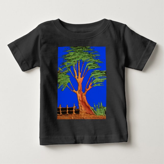 Afrikans Acacia Beauty: Serengeti Serenity. T-shirt (Framsida)