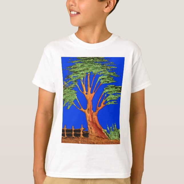 Afrikans Acacia Beauty: Serengeti Serenity. T-shirt (Framsida)