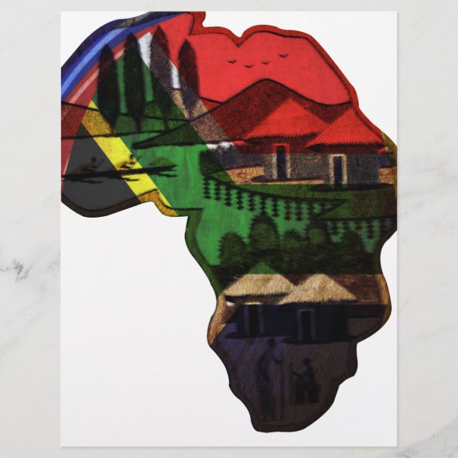 Afrikans brant mosaik: Decorative Mönster Art (Framsida)