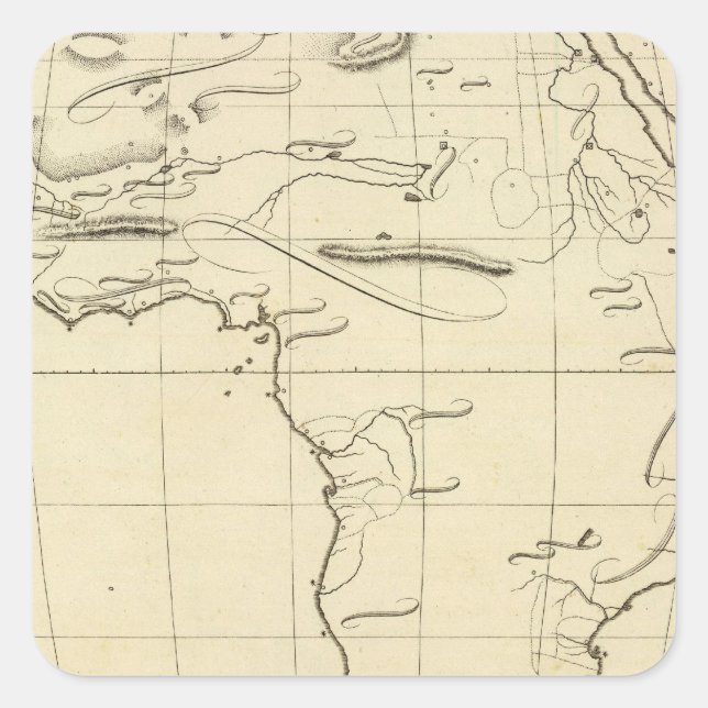 Afrikans disposition fyrkantigt klistermärke (Framsida)