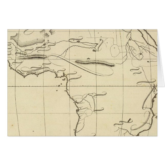 Afrikans disposition hälsningskort (Framsidan Horizontal)