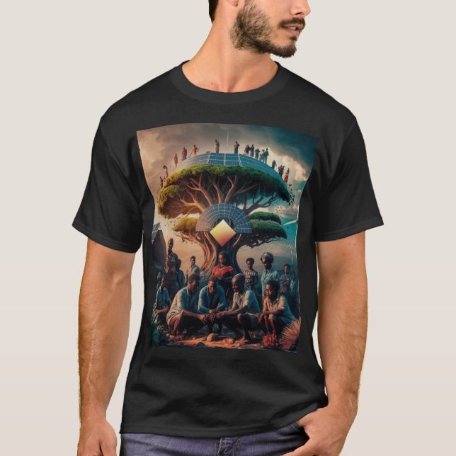 Afrikans hållbara framtid t shirt (Framsida)