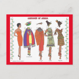 Afrikans Pappra doseringskort Vykort