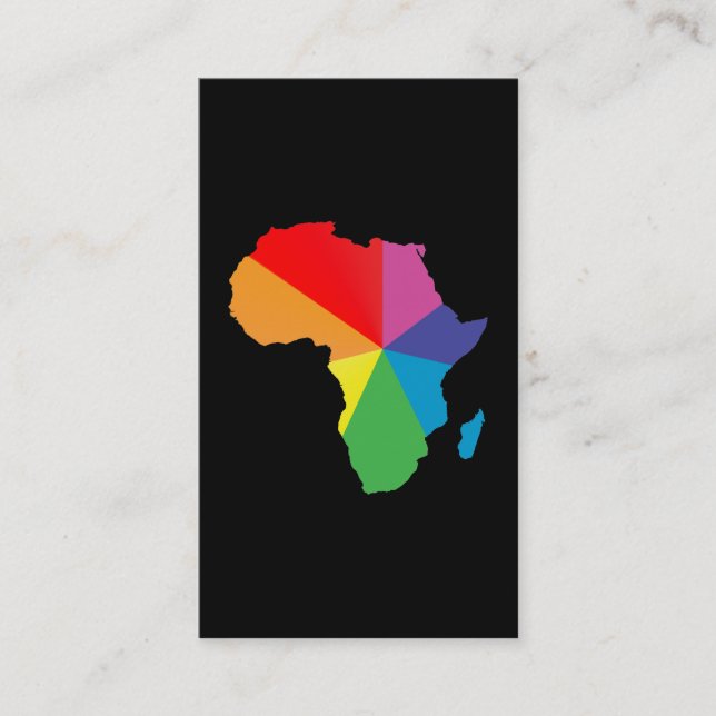 afrikans pride. visitkort (Framsida)