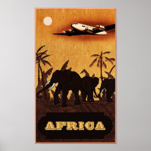 Afrikans reseaffisch poster