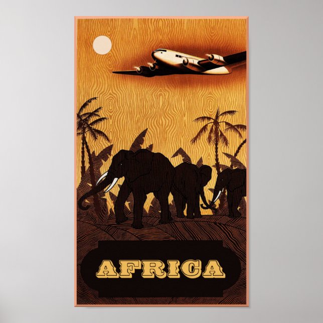 Afrikans reseaffisch poster (Framsidan)