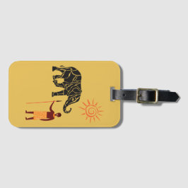 Afrikans solnedgång bagagebricka