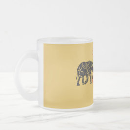 Afrikans solnedgång frostad glasmugg