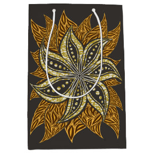 Afrikansk Abstrakt Blommigt Batik Stil