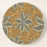 Afrikansk Abstrakt Blommigt Batik Stil Underlägg<br><div class="desc">Abstrakt Blommigt Batik/Vax Traditional African Textile Mönster Motive,  med Blommigt Motive och varmt Färg. Original Vector Graphics Copyright BluedarkArt TheChameleonArt.</div>