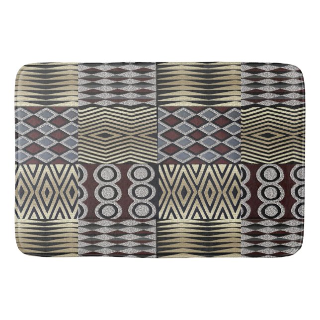 Afrikansk Abstrakt Digital Print Mönster Badrumsmatta (Framsidan)