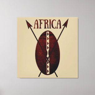 Afrikansk abstrakt modern porträtt afro art canvastryck
