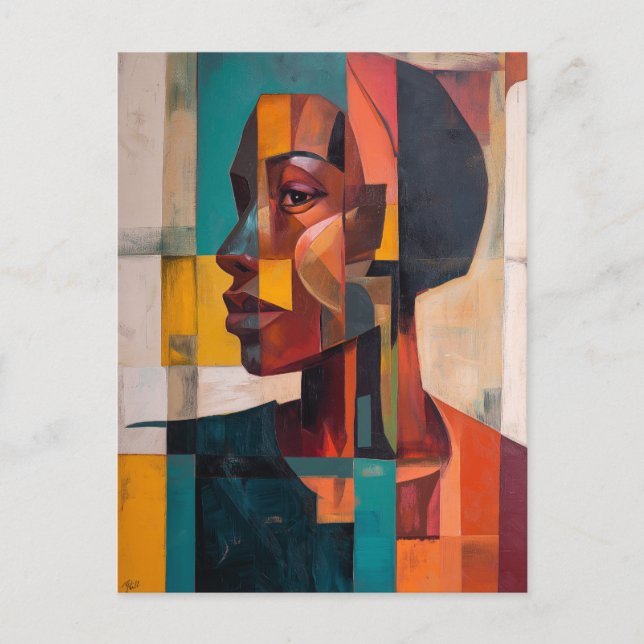 Afrikansk Abstrakt Vykort (Framsida)