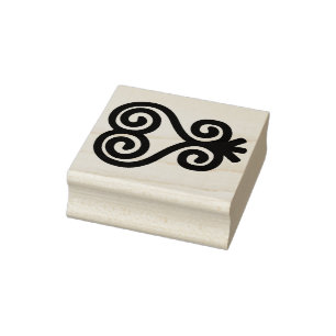 Afrikansk Adinkra Sankofa gummistempel Stämpel