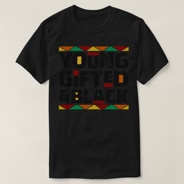 Afrikansk ameri - månaden för unga presenterade oc t shirt (Design framsida)