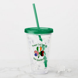 Afrikansk American Irish Flaggor Shamrock Personli Take Away Mugg