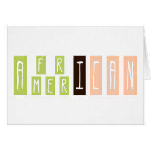 afrikansk amerikan hälsningskort