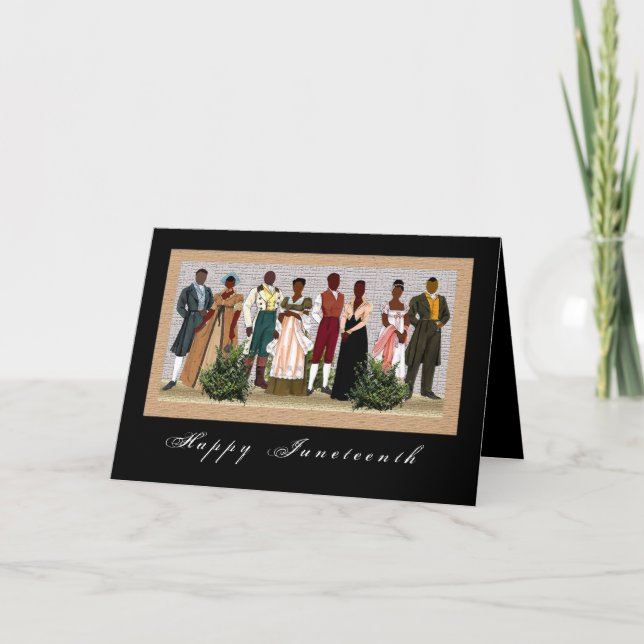 afrikansk amerikan helgkort (Framsida)