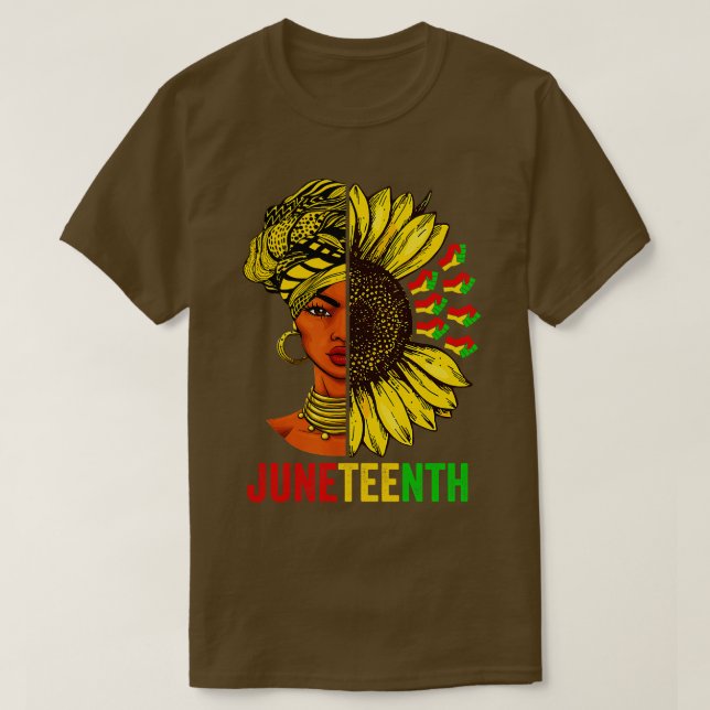 Afrikansk amerikan Su, 16:e svarta historian T Shirt (Design framsida)