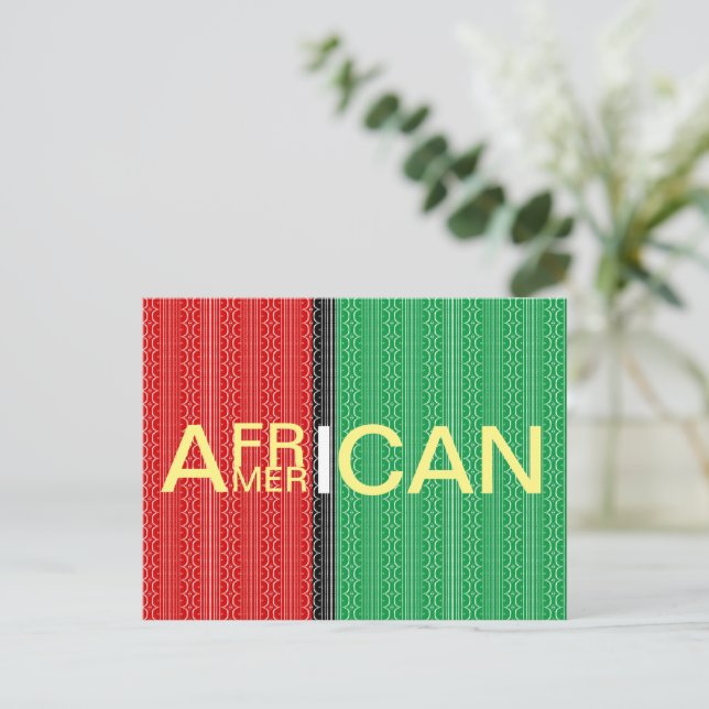afrikansk amerikan vykort (Stående Fram)