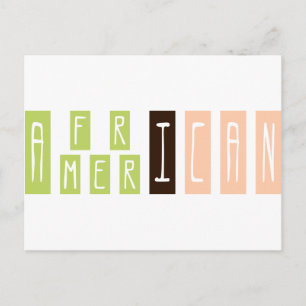 afrikansk amerikan vykort