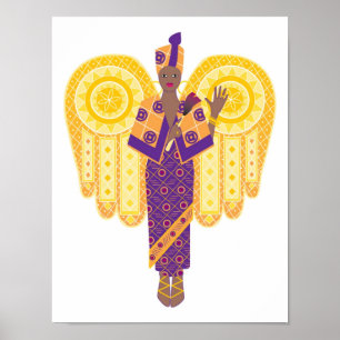 Afrikansk amerikanängel poster