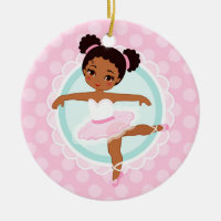 Afrikansk amerikanBallerina - rosa balettdansör