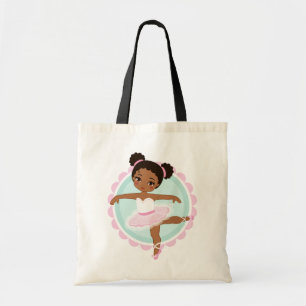 Afrikansk amerikanBallerina - rosa balettdansör Tygkasse